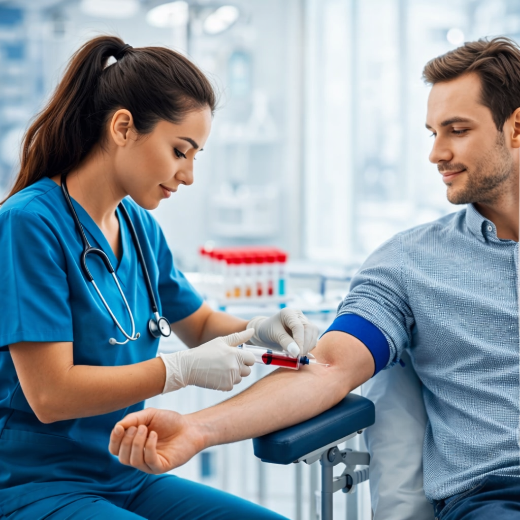 Blood Collection at Shree Pathology